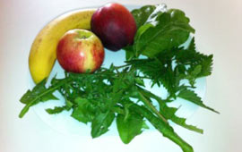 Obst und Wildkräuter