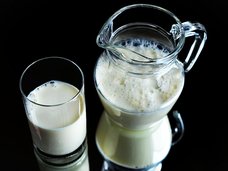 Milchkanne-Glas