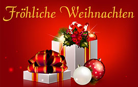 Fröhliche Weihnachten und ein schönes Jahr 2015