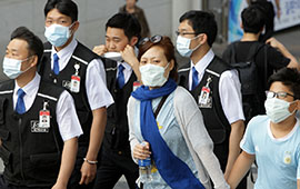 Asiaten-Mundschutz-Mers-Virus