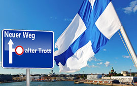 Finnland-Flagge-Stadt
